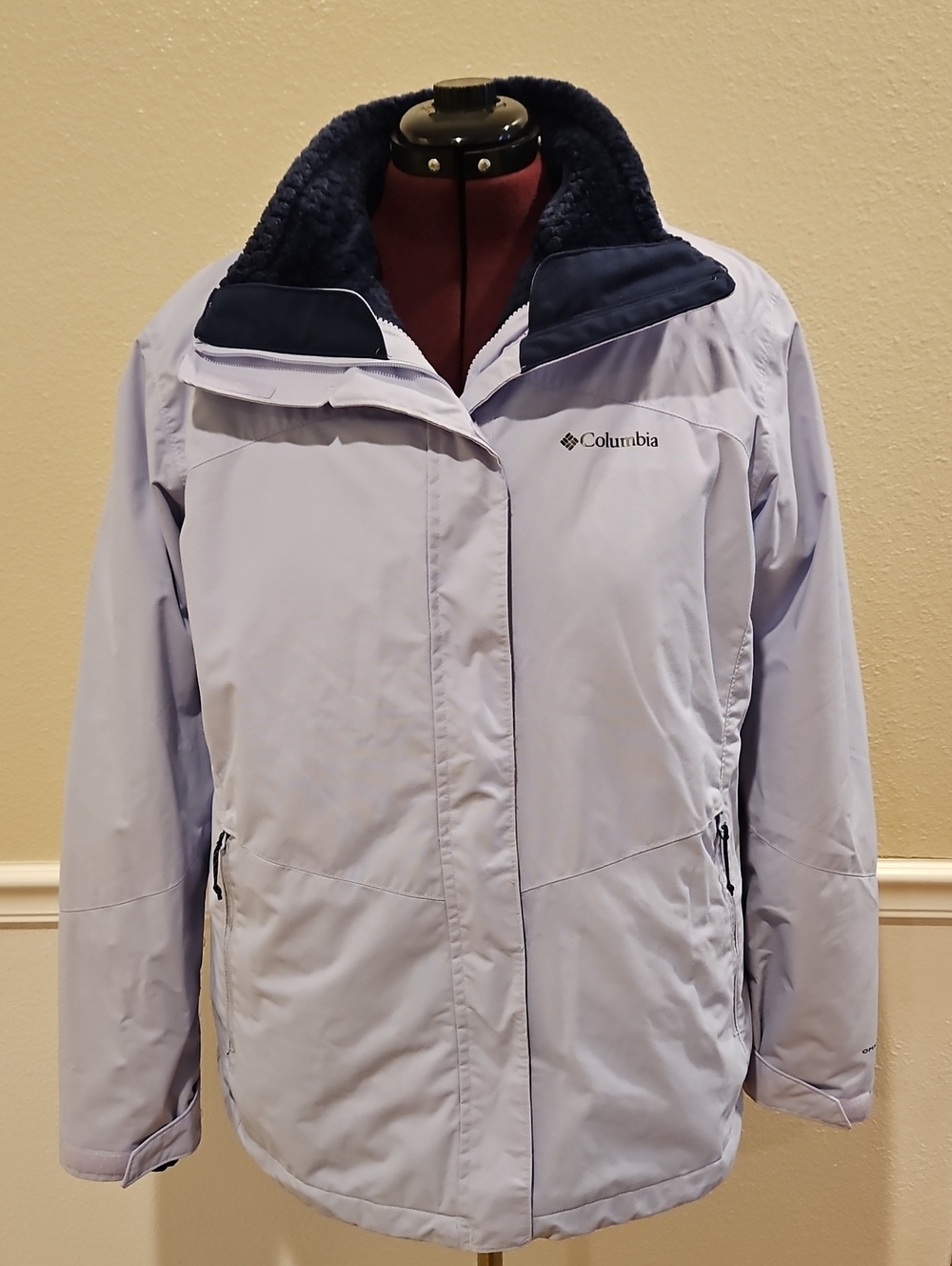 Columbia Women's Navy Plush Full-Zip Teddy Jacket